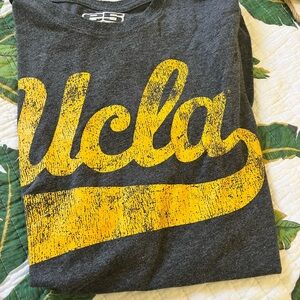 Gray UCLA T-Shirt with Yellow Print